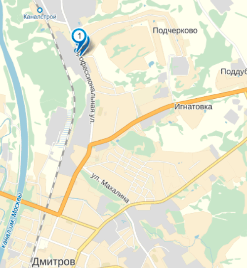 Карта дмитрова 3d